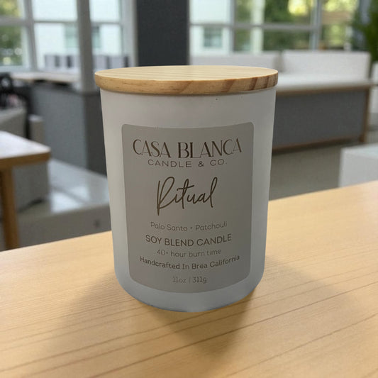 RITUAL 11 OZ. CANDLE (Palo Santo + Patchouli)