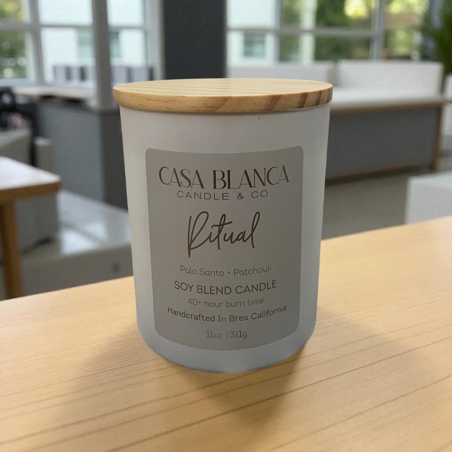 RITUAL 8 OZ. CANDLE (Palo Santo + Patchouli)