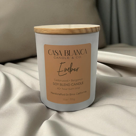 EMBER 11 OZ. CANDLE (Cedarwood + Bergamot)