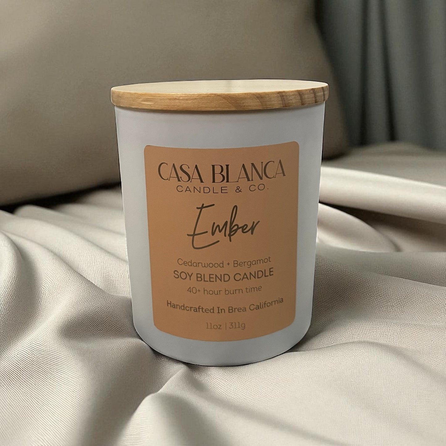 EMBER 8 OZ. CANDLE (Cedarwood + Bergamot)